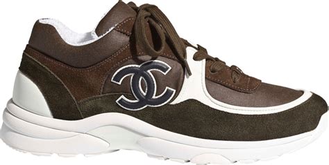 brown Chanel sneakers